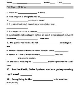 Bill Nye Electricity Worksheet Answers