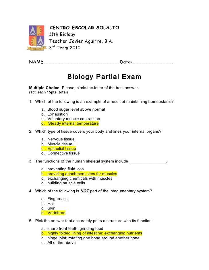 Cell Structure And Function Worksheet Answers Key