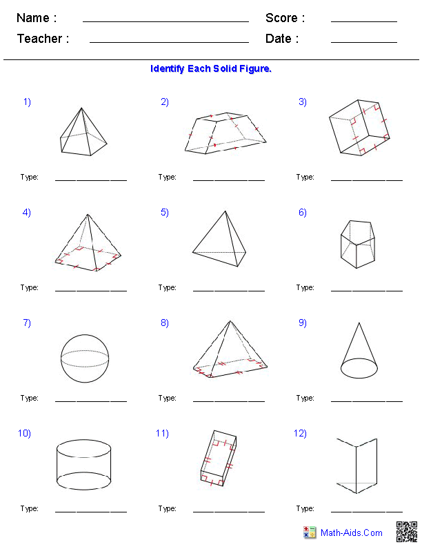 Surface Area Of Prisms And Pyramids Worksheet Answers Pdf