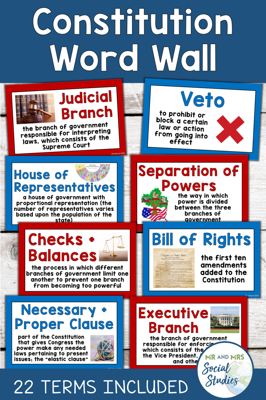 7 Principles Of The Constitution Worksheet