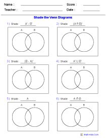 Sets And Venn Diagrams Worksheets With Answers Pdf