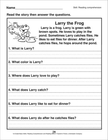 Read The Passage And Answer The Questions Worksheets