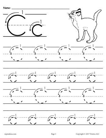 Free Printable Letter Tracing Worksheets