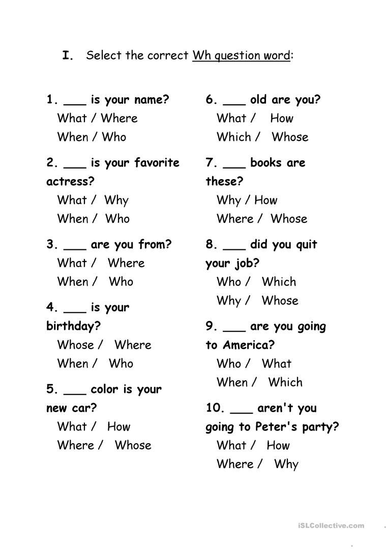 2nd Grade English Grammar Worksheets