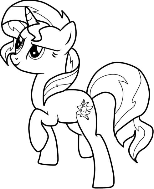 My Little Pony Equestria Girls Coloring Pages Starlight Glimmer