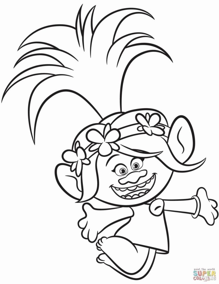 Trolls World Tour Free Coloring Pages