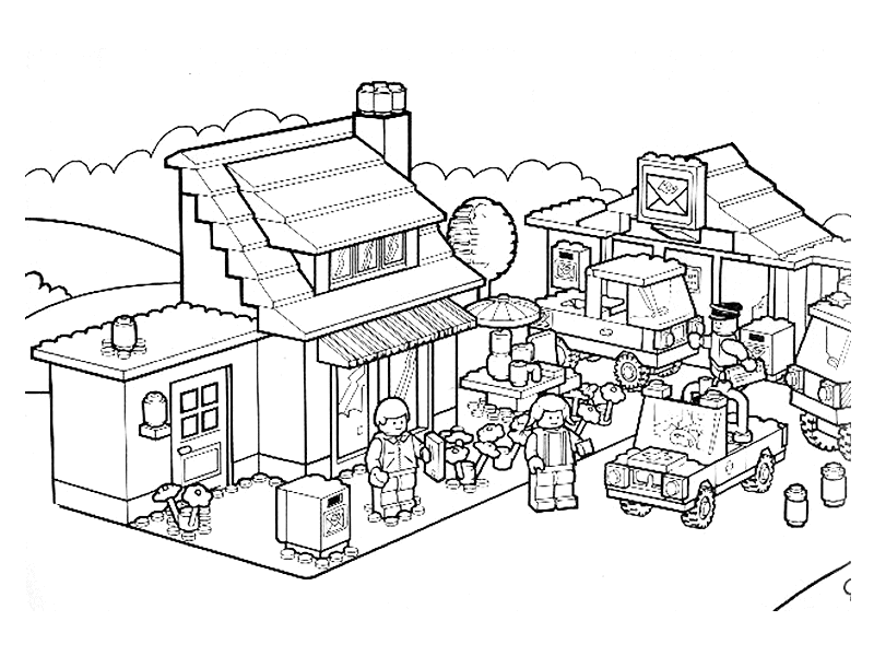 Firefighter Lego City Coloring Pages