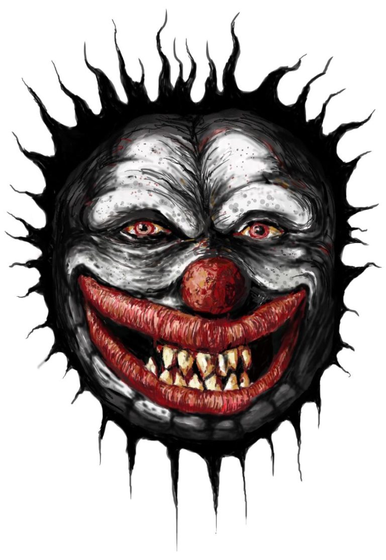 Scary Clown Halloween Spooky Scary Clown Halloween Coloring Pages