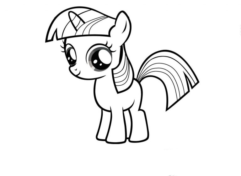 Twilight Sparkle Printable My Little Pony Colouring Pages