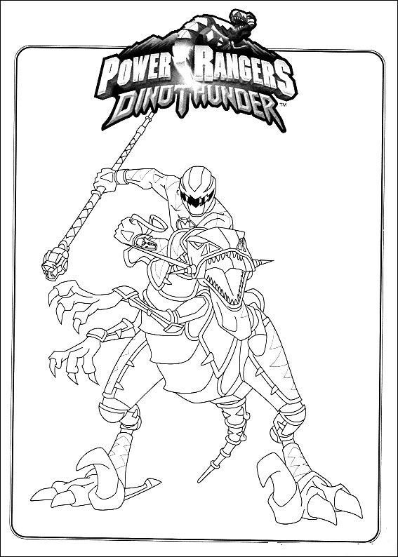 Free Printable Red Power Rangers Dino Charge Coloring Pages