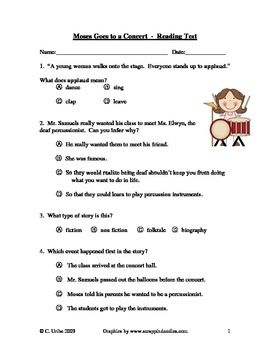 2nd Grade Reading Passages With Multiple Choice Questions