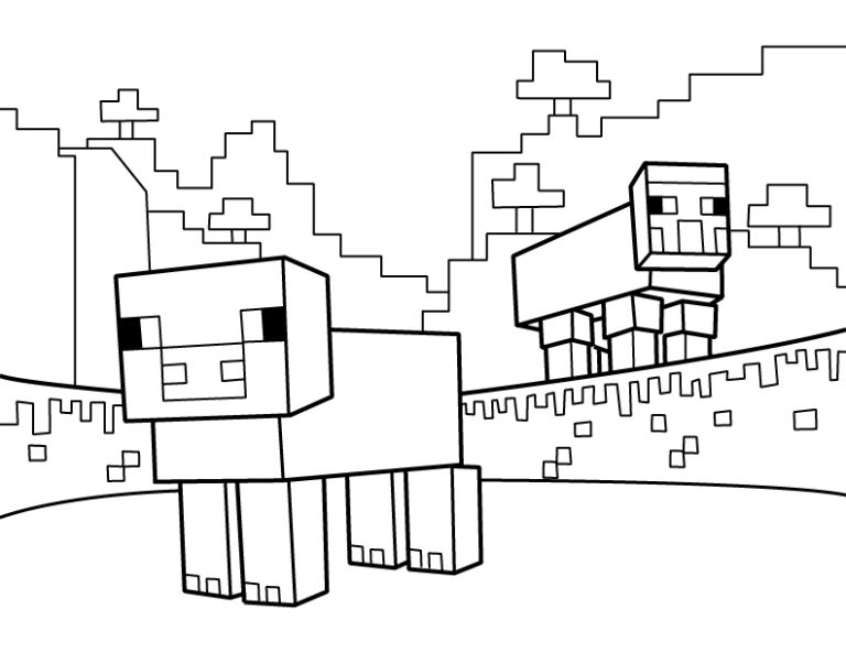 Free Minecraft Coloring Pages Pdf