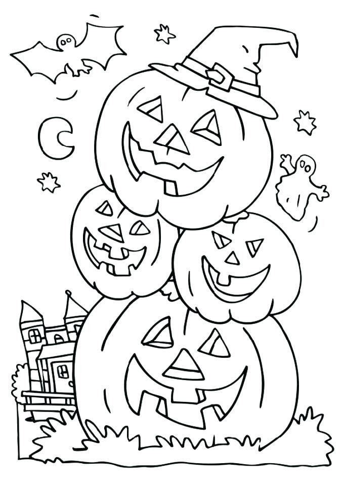 Full Size Printable Halloween Coloring Pages Free