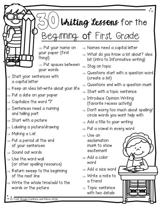 1st Grade Writing Activities