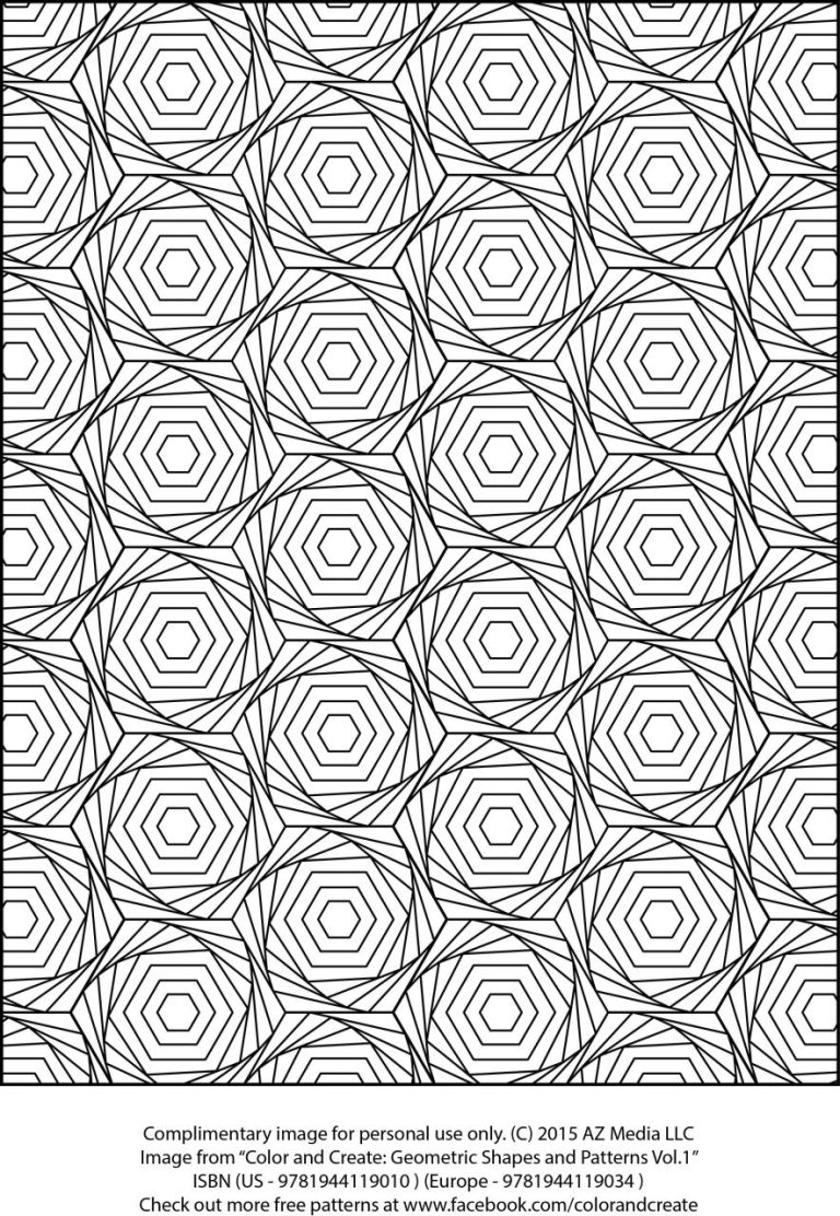 Printable Pattern Coloring Pages For Adults