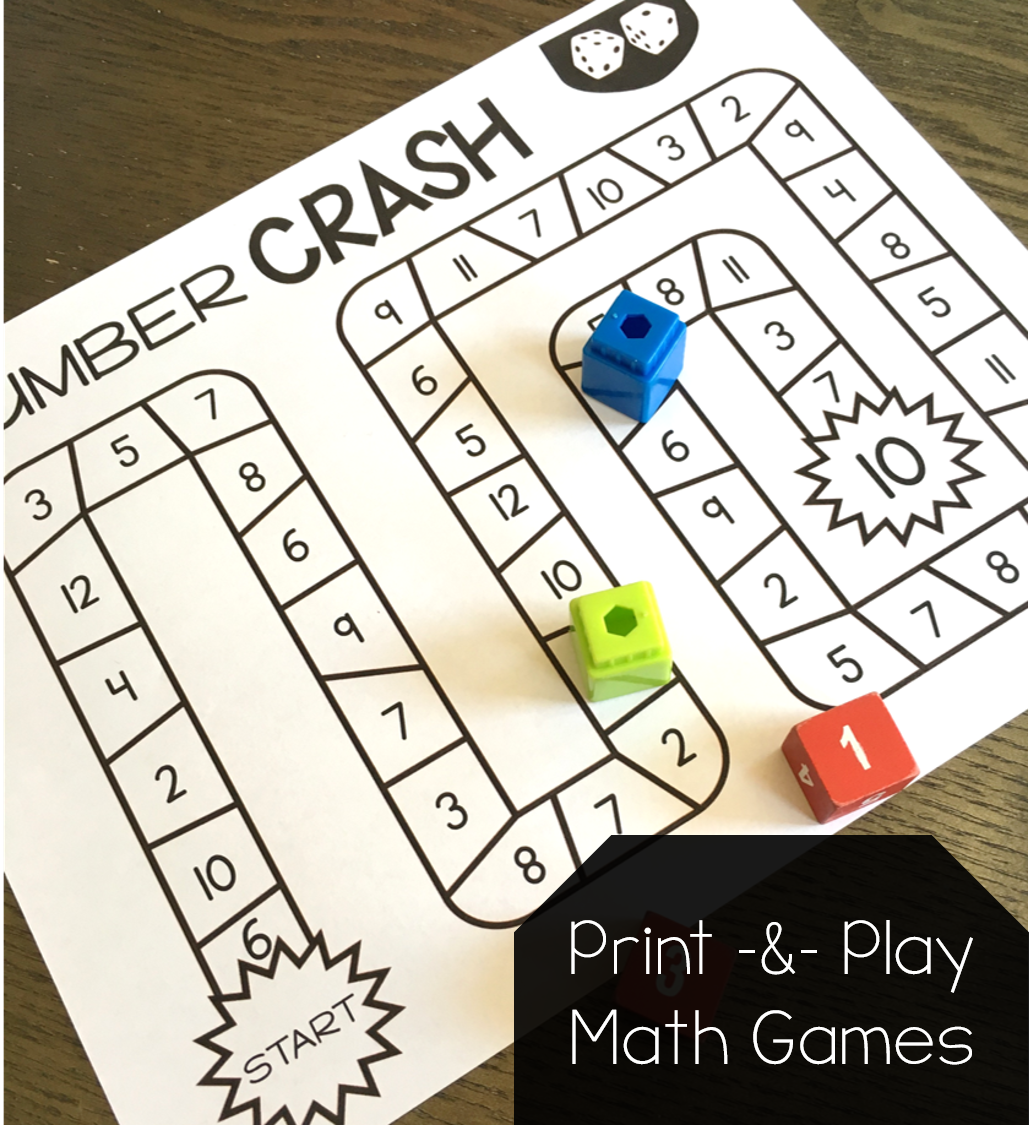 1st Grade Math Games Free Printable