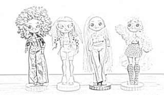 Lol Omg Dolls Sisters Lol Doll Coloring Pages