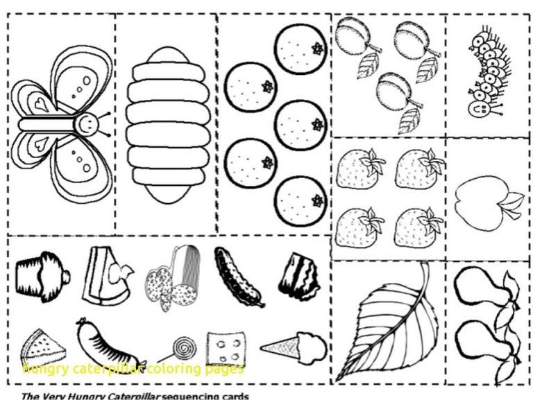 The Very Hungry Caterpillar Food Coloring Pages