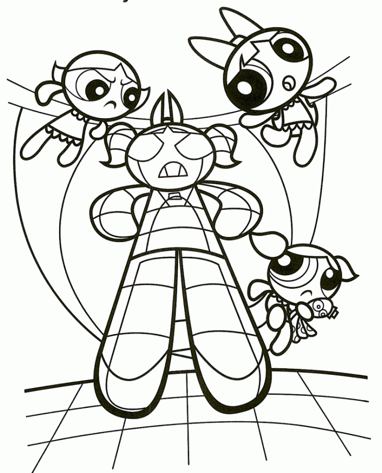 Printable Powerpuff Girls Bliss Coloring Pages