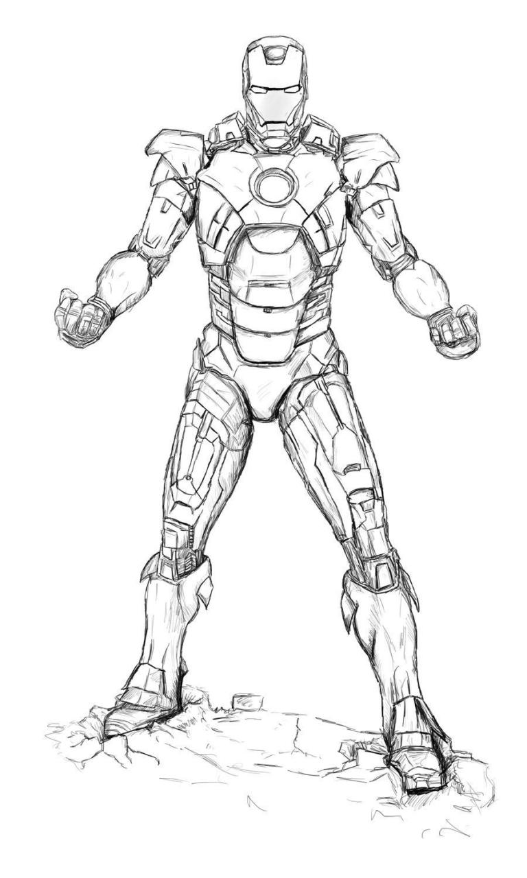 Printable Iron Man Infinity War Coloring Pages