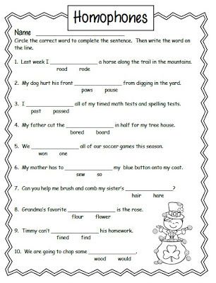 2nd Grade Grammar Worksheets Free Printable