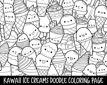 Cute Kawaii Coloring Pages Doodles