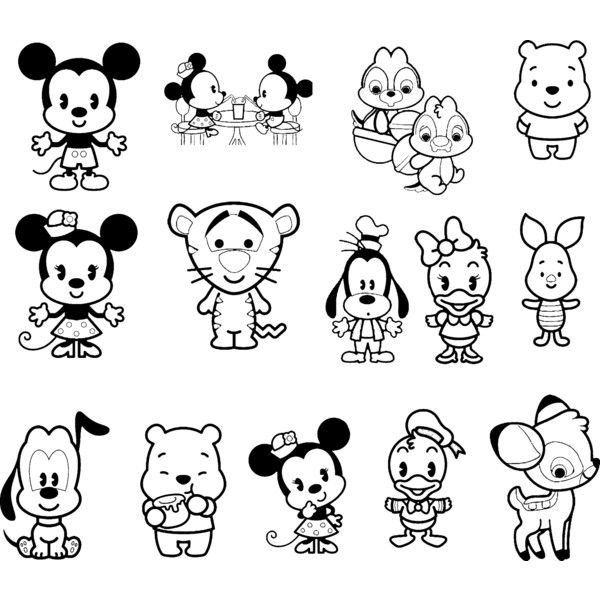 Cute Coloring Pictures Of Disney Characters