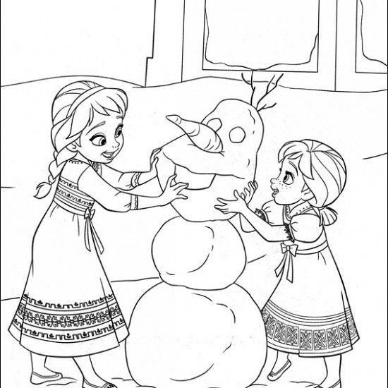Free Frozen Coloring Pages Printable
