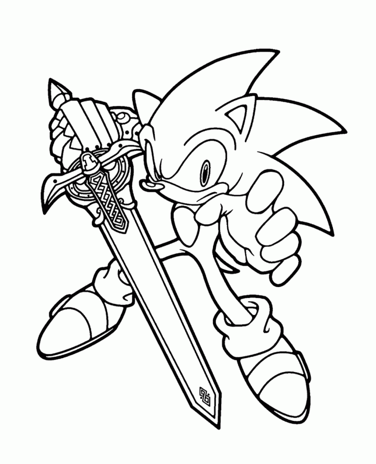 Mecha Sonic Metal Sonic Coloring Pages