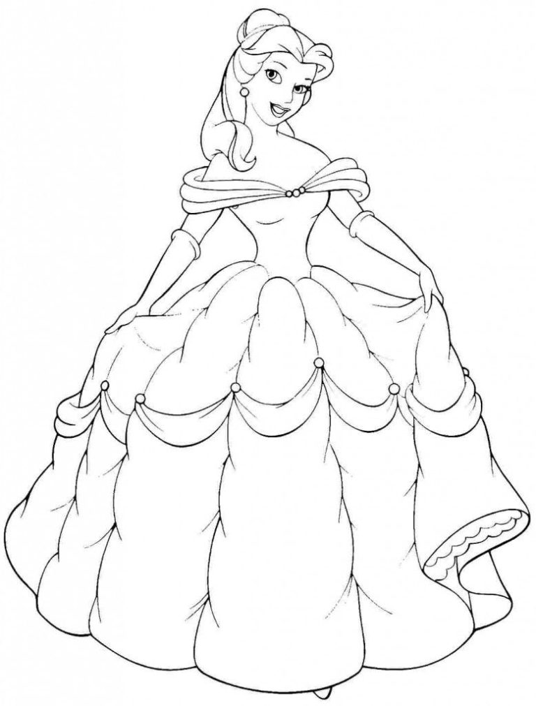 Free Printable Coloring Pictures Of Disney Princesses
