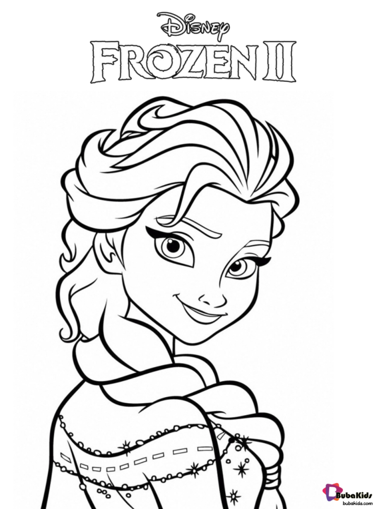 Easy Frozen 2 Coloring Pages For Kids