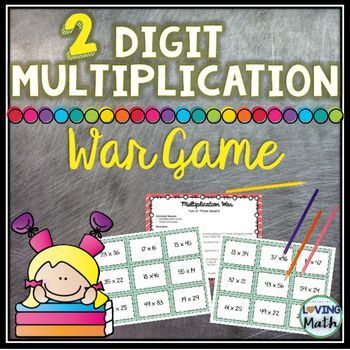 2 Digit By 2 Digit Multiplication Games For The Classroom
