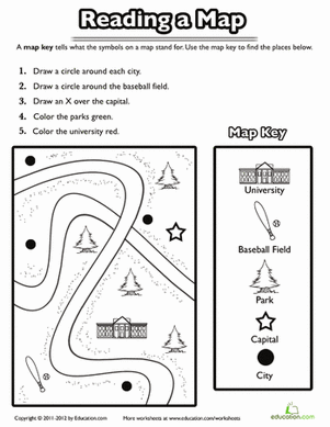 1st Grade Geography Worksheets