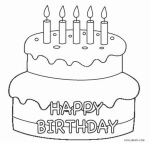 Boy Printable Birthday Coloring Pages