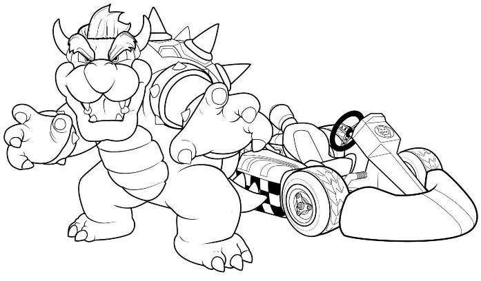 Mario Kart Pictures To Color