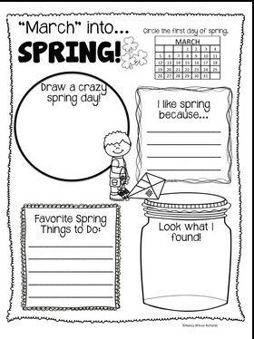 1st Grade Writing Activities Spring