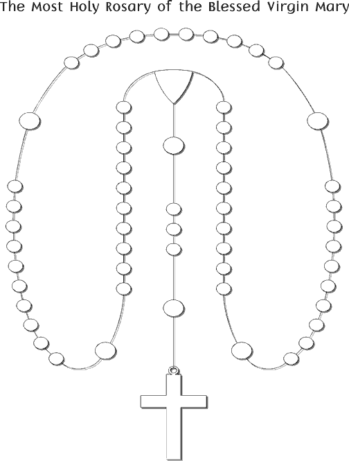 Printable Rosary Coloring Pages