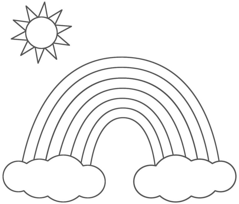 Rainbow Coloring Pictures Printable