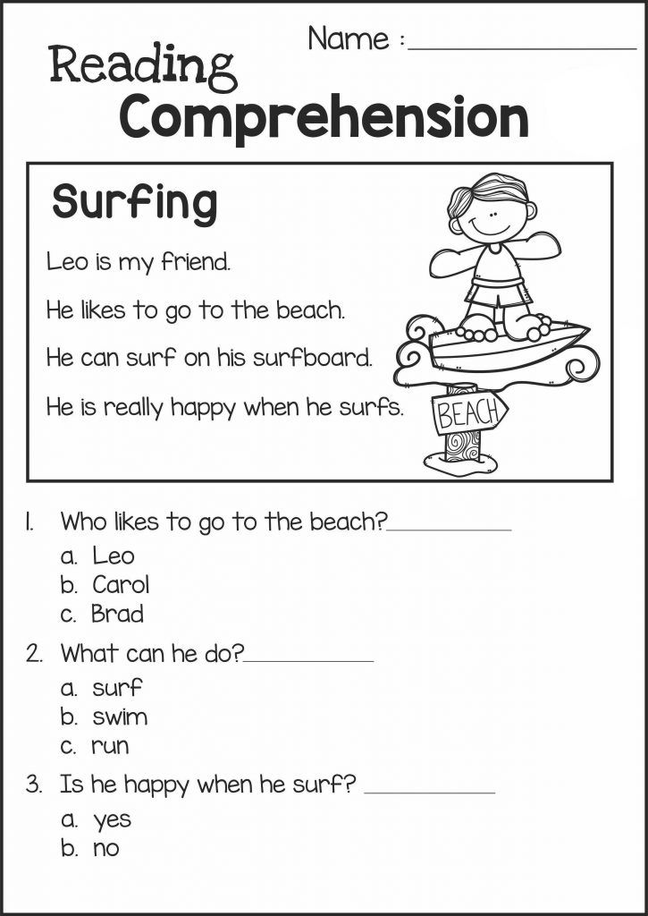 2nd Grade Reading Comprehension Worksheets Free