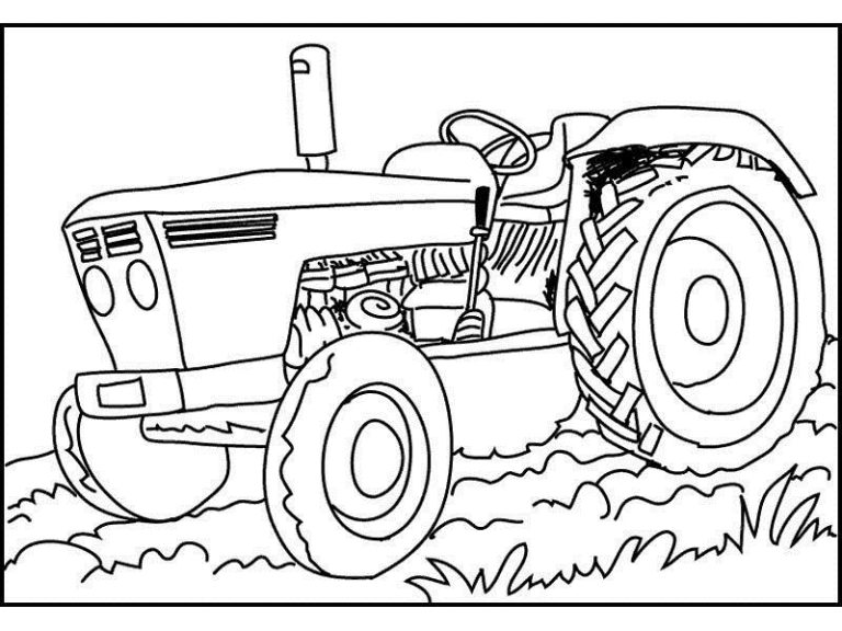 Tractor Coloring Book Printable