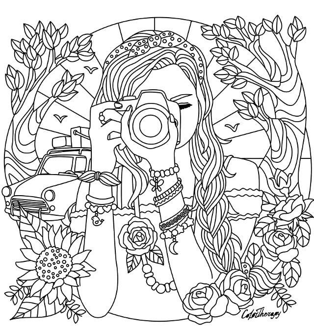 Creative Teenager Easy Colouring Pages For Adults Simple