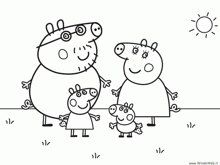 Peppa Pig Coloring Pages Free Printables