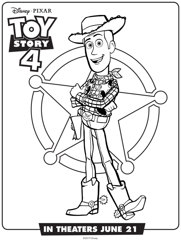 Woody Coloring Sheet Toy Story Coloring Pages