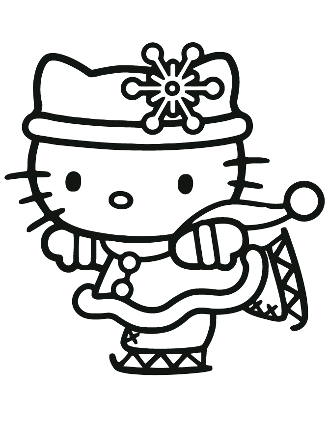 Full Size Hello Kitty Coloring Pages Printable