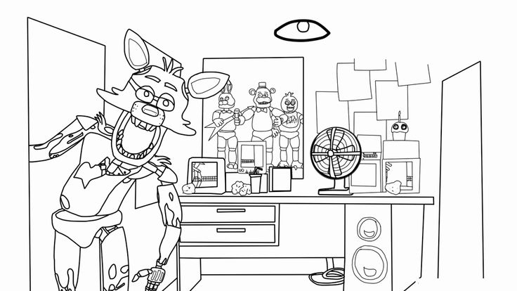 Funtime Foxy Coloring Pages