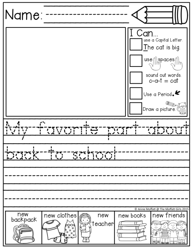 1st Grade Writing Prompts With Pictures