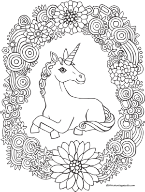 Coloring Book Fantasy Unicorn Cute Unicorn Coloring Pages For Kids