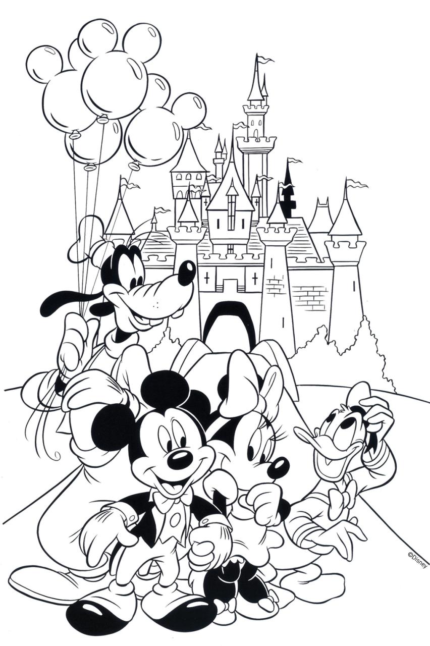 Disney Coloring Pages For Adults Easy