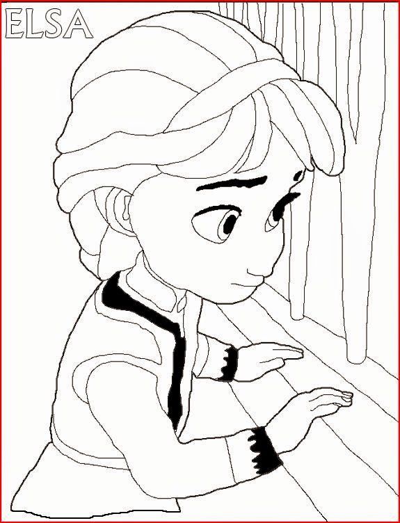 Disney Princess Elsa Coloring Pages