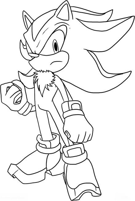 Shadow Free Printable Print Free Sonic Coloring Pages
